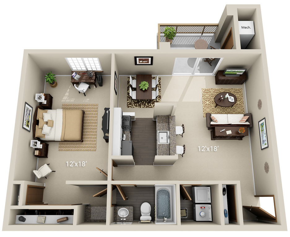 Wexley - 1 Bedroom 1 Bath
