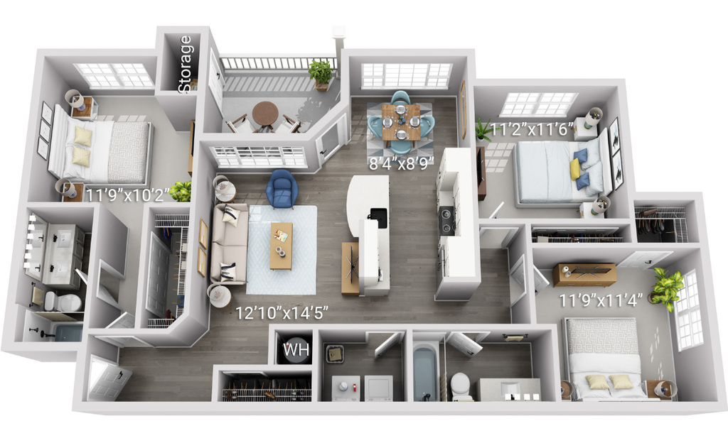 3 Bedroom 2 Bath Legacy (3BL)