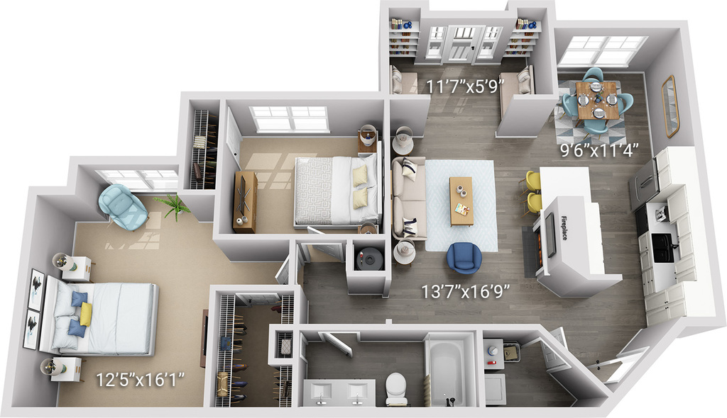 2 Bedroom 1 Bath Legacy (21SL)