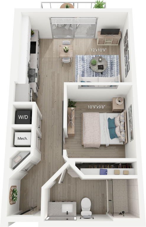 Studio | 1 Bedroom, 1 Bath
