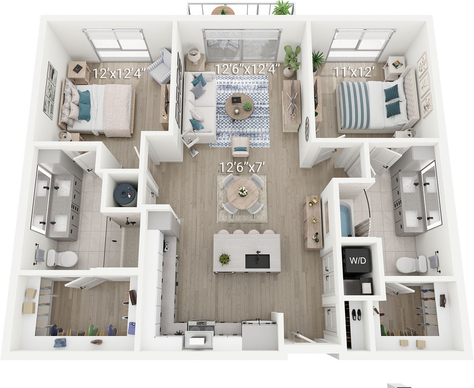 B1 | 2 Bedroom, 2 Bath