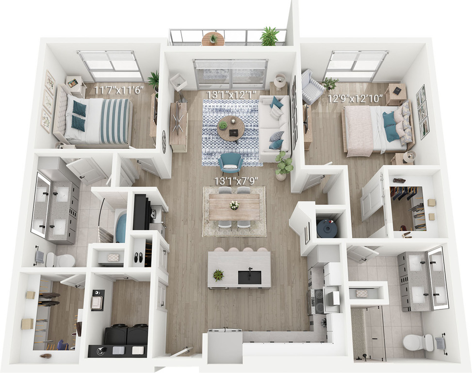 B2 | 2 Bedroom, 2 Bath