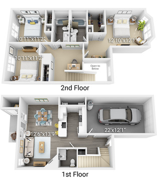3 Bedroom 2 Bath Legacy (3THL)